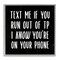 Stupell Industries Text Me For TP Funny Bathroom Framed Giclee Art